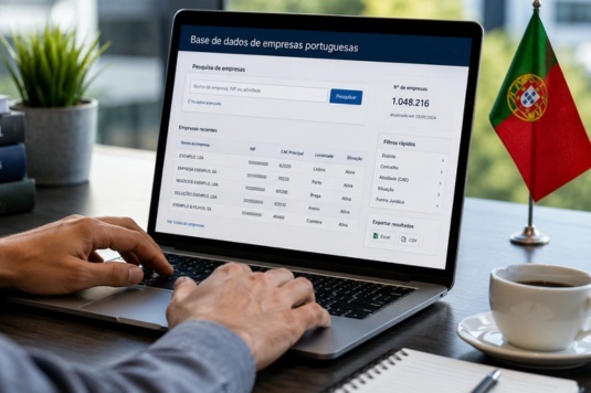 Como consultar uma base de dados de empresas portuguesas